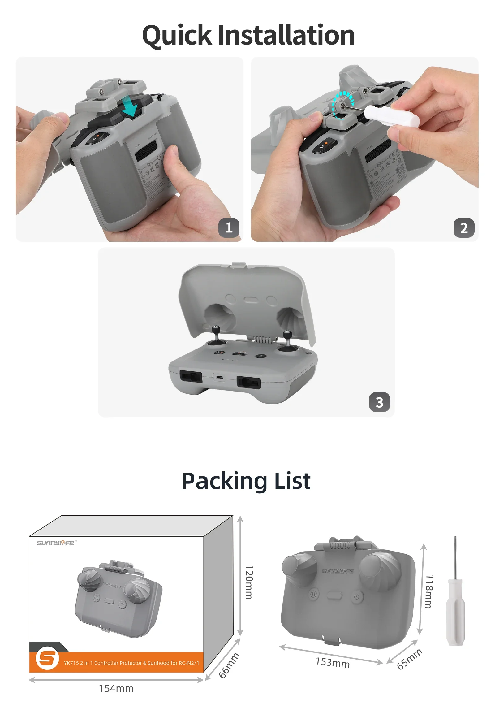 2 in 1 Controller Protector Su - Dji Drone Air 3 recensione e prezzo