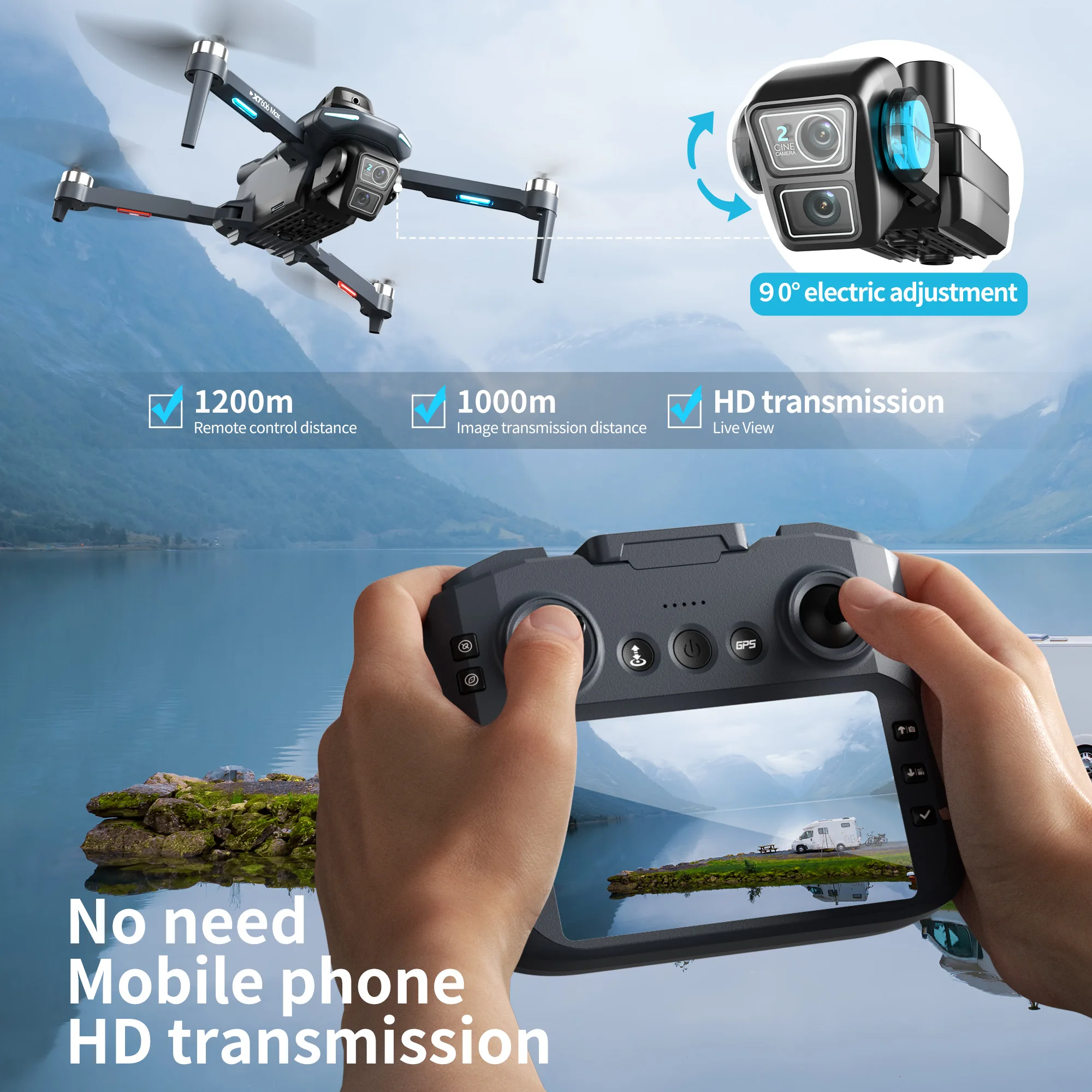 Drone Professionale Lenovo XT6 - Drone Kit Professional recensione e prezzo
