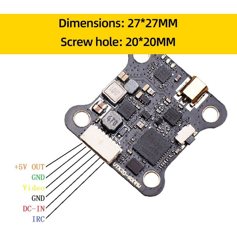 JHEMCU VTX20-600 5.8G 40CH FPV - Drone Kit Long Range recensione e prezzo