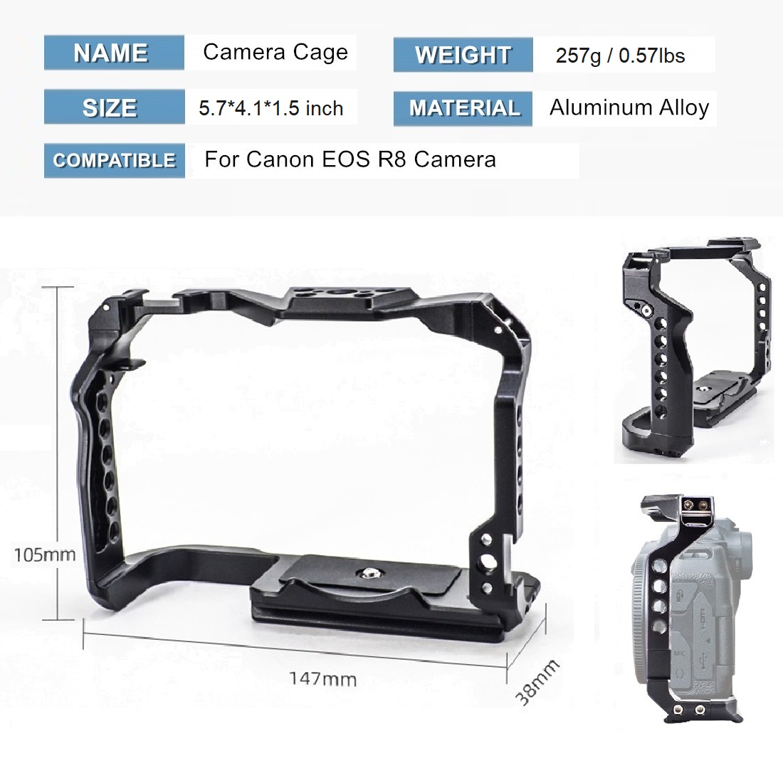Gabbia per fotocamera con tela - Canon Camera Eos R8 recensione e prezzo